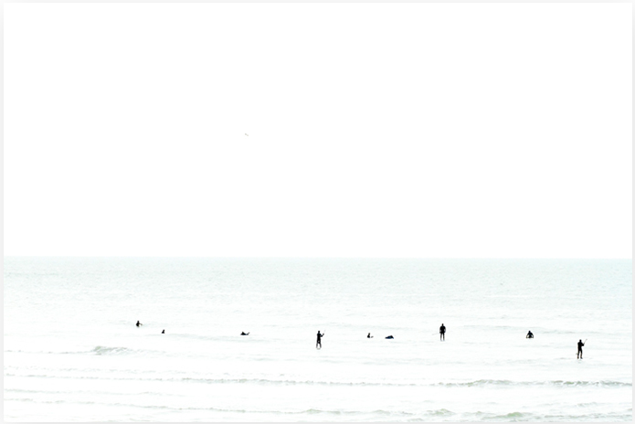 Waiting No 1 - Minimalist Surf Photography Print by Cattie Coyle Photography