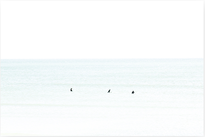 Waiting No 8 - Oversized Minimalist Framed Surf Art by Cattie Coyle Photography