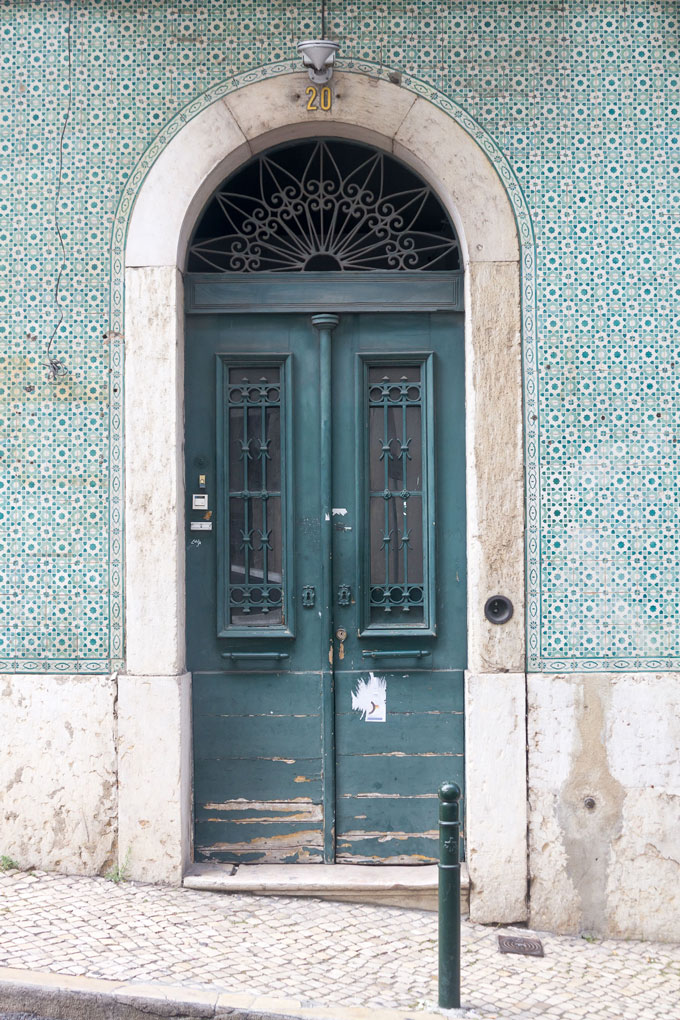Door and azulejo tiles by Cattie Coyle Photography