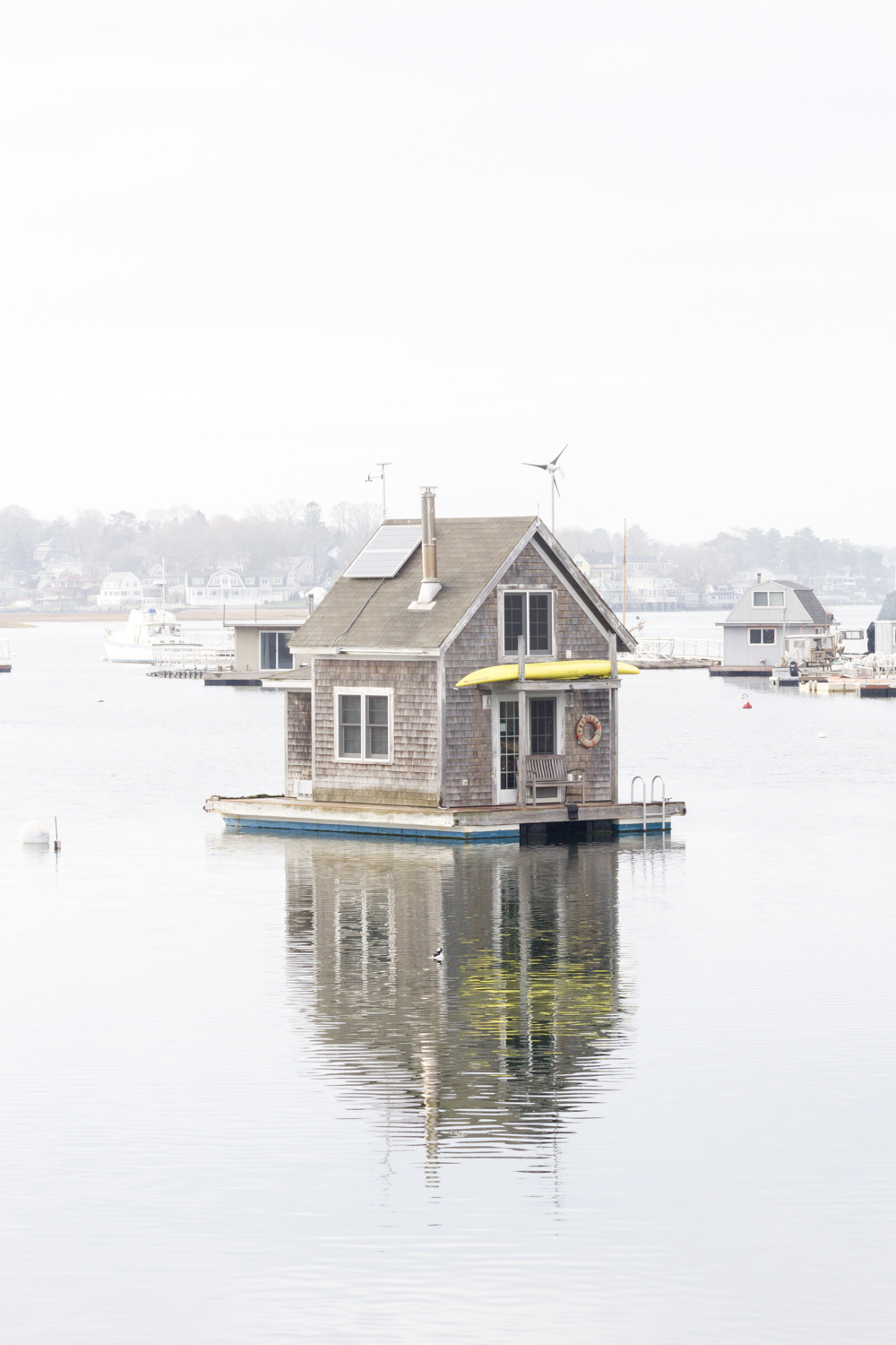 Floating house in Annisquam, MA, by Cattie Coyle Photography. © 2017, all rights reserved.