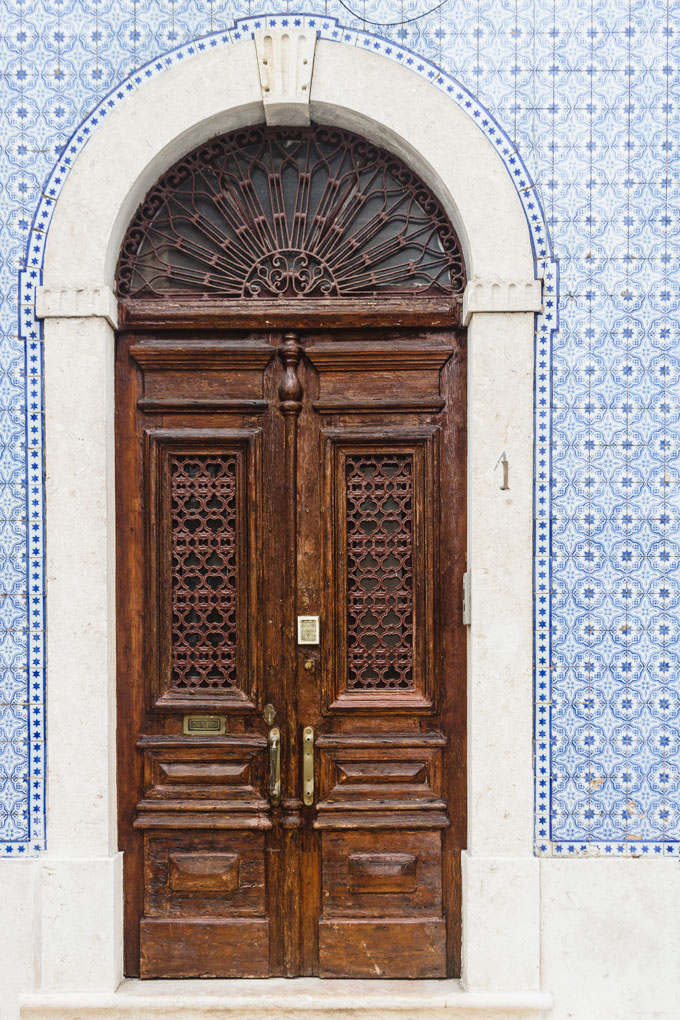 Lisbon door and tiles by Cattie COyle Photography