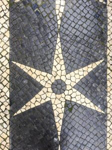 Sidewalk tiles in Lisbon by Cattie Coyle Photography
