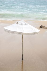 Umbrella No 1 - Beach photography fine art print by Cattie Coyle