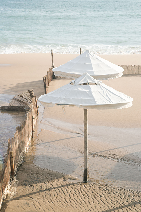 Beach Umbrellas No 1 - Beach photography fine art print by Cattie Coyle