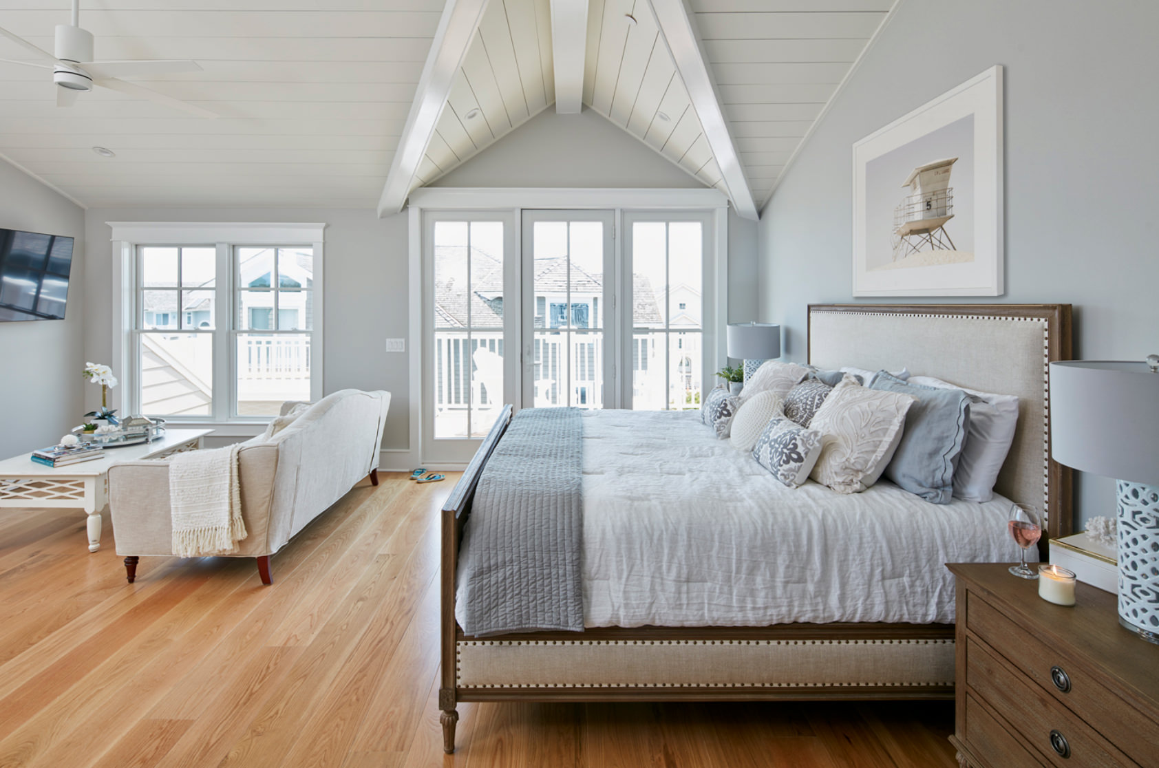 California Dreaming No 2 by Cattie Coyle Photography in beach house by Marnie Oursler