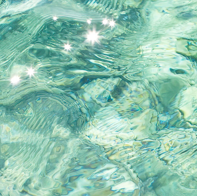 Abstract Water No 15 closeup - Seafoam green ocean art print by Cattie Coyle Photography