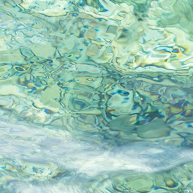Abstract Water No 3 closeup - Seafoam green ocean art print by Cattie Coyle Photography