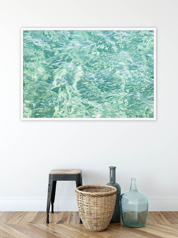 Abstract Water No 8 - Oversized coastal wall art by Cattie Coyle Photography