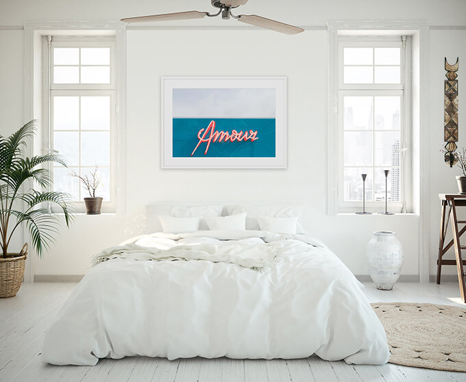 Love is in the air bedroom wall art by Cattie Coyle Photography