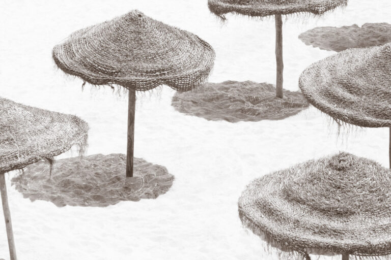 Beach Days No 9 - Black and white fine art print by Cattie Coyle Photography. © 2018, all rights reserved.