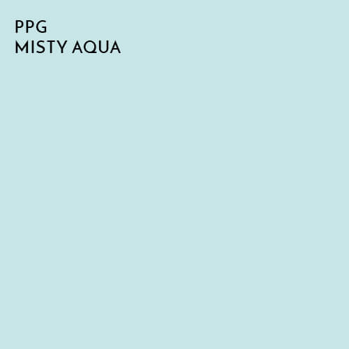 Home decor colors 2021: PPG Misty Aqua