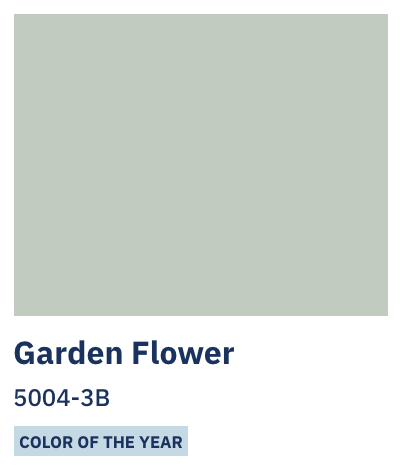 Home decor colors 2021: Valspar Garden Flower