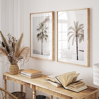 Dreamy palm trees - Fine art prints by Cattie Coyle Photography