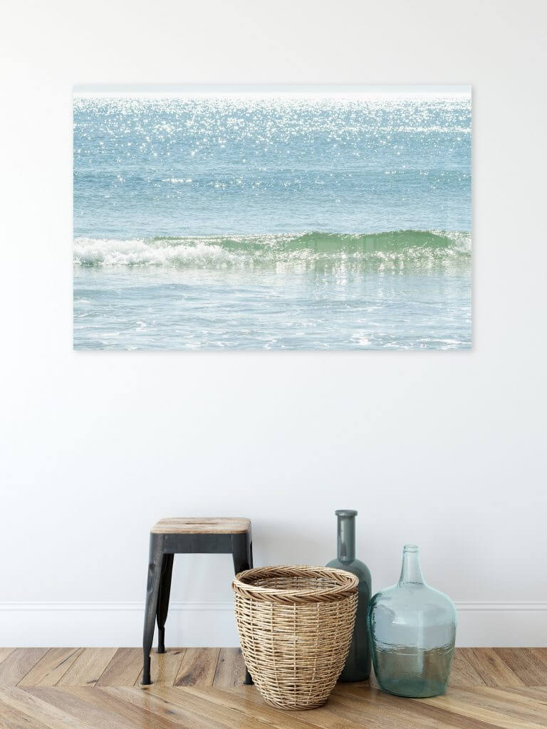 Ocean wave acrylic glass prints by Cattie Coyle Photography