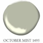 Colors of the Year 2022: October Mist by Benjamin Moore