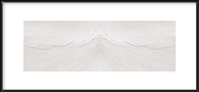 Sandscape No 2 in black frame by Cattie Coyle Photography