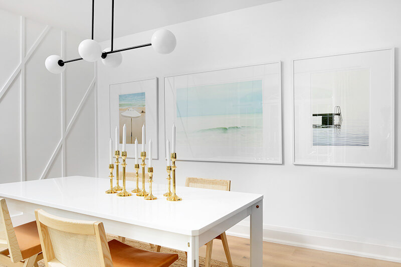 Dining room art by Cattie Coyle Photography