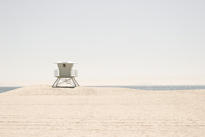 California lifeguard tower art prints by Cattie Coyle Photography