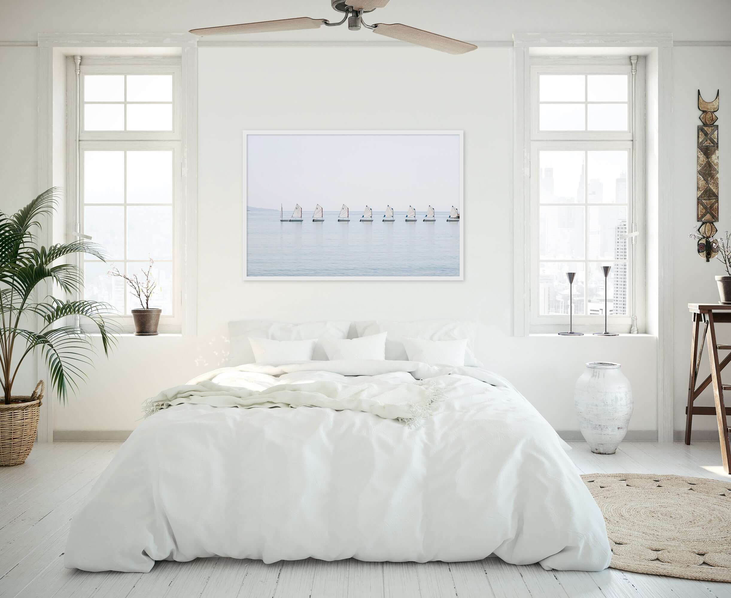 The Little Sailboats No 3 - Nautical wall art by Cattie Coyle Photography