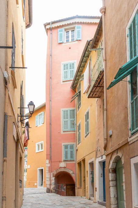 Villefranche-sur-Mer Street in Old Town by Cattie Coyle Photography