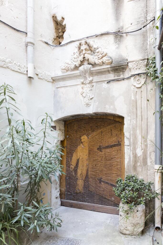 Door in Old Town, Antibes, France by Cattie Coyle Photography