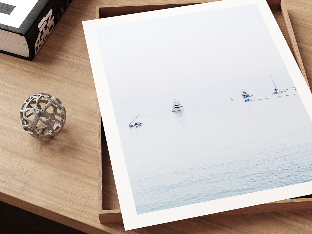 Evening in Villefranche-sur-Mer - Art print by Cattie Coyle Photography. © 2019, all rights reserved.