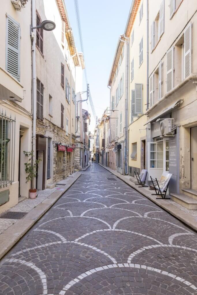 Street in old town, Antibes, France by Cattie Coyle Photography