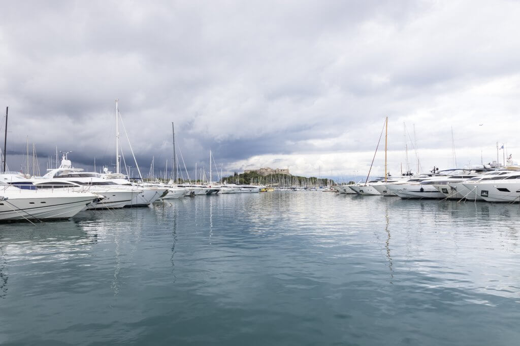 Port Vauban Marina and Fort Carré, Antibes, France, by Cattie Coyle Photography