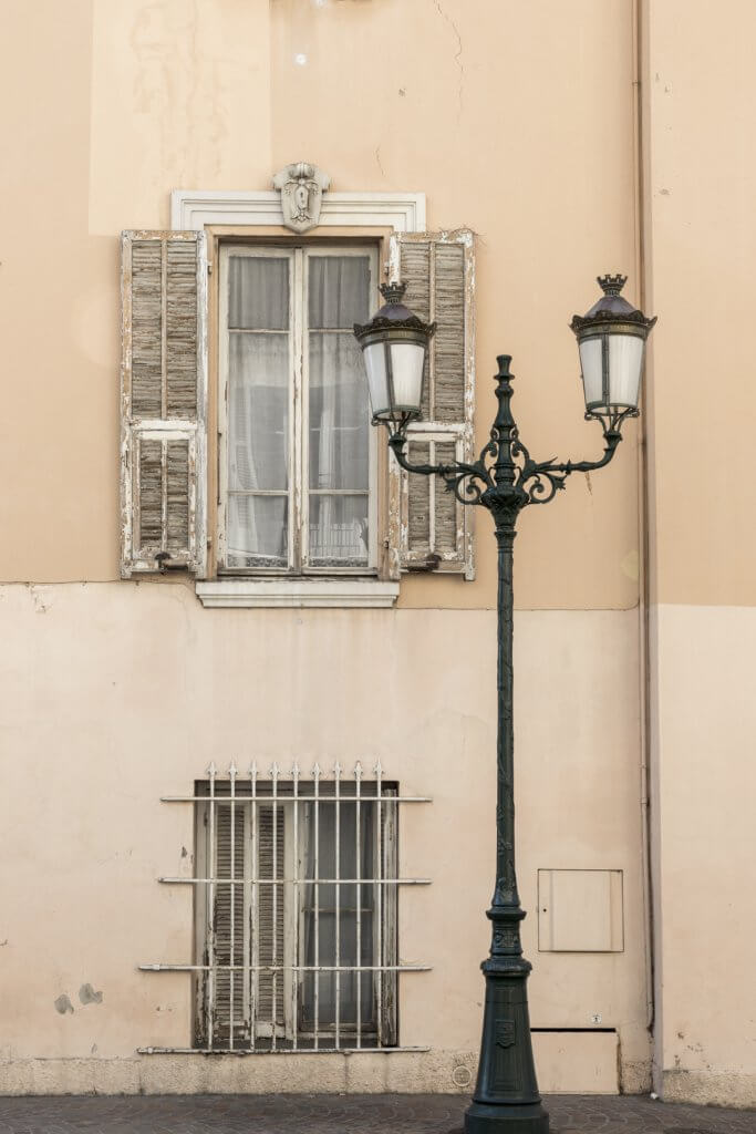 Street light in Beaulieu-sur-Mer, France, by Cattie Coyle Photography