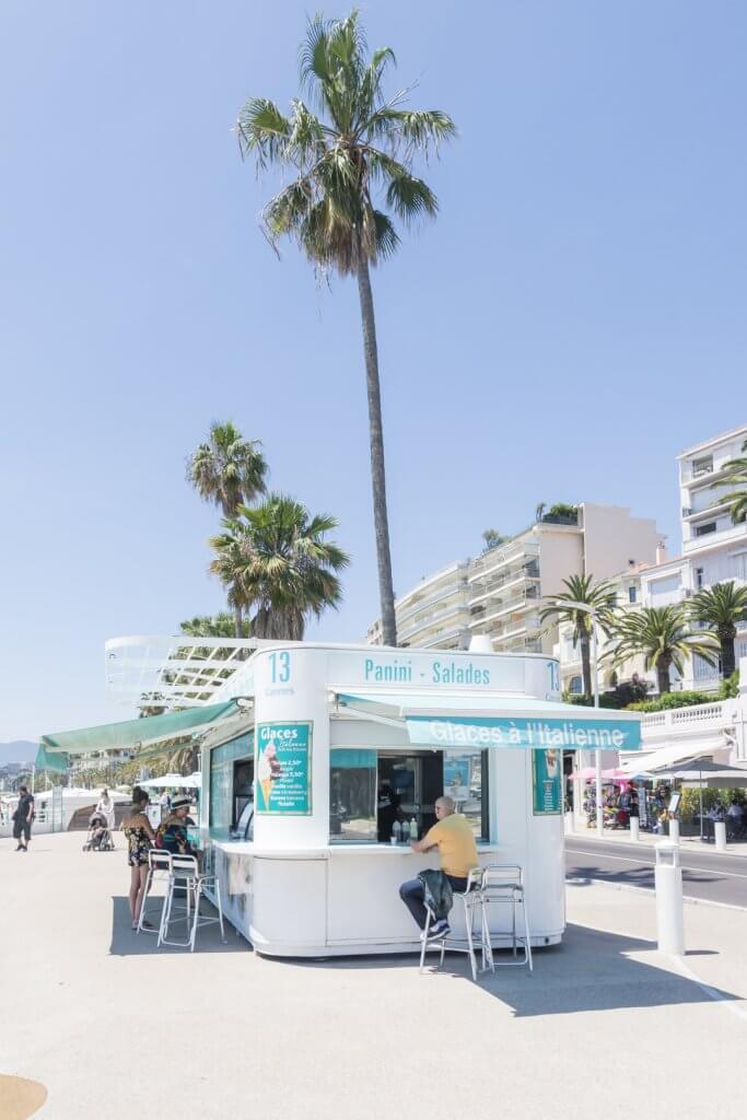 Snack kiosk, Plage du Midi, Cannes, France | Cattie Coyle Photography