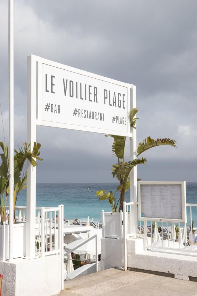 Le Voilier Plage beach club, Nice France | Cattie Coyle Photography