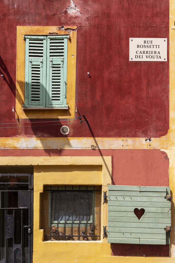 Bright colors and shutters, Old Town, Nice France | Cattie Coyle Photography