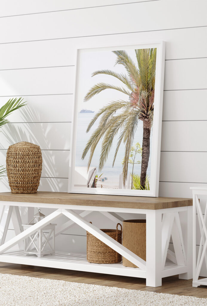 Morning in Menton - Art print by Cattie Coyle Photography in entryway. © 2019, all rights reserved.