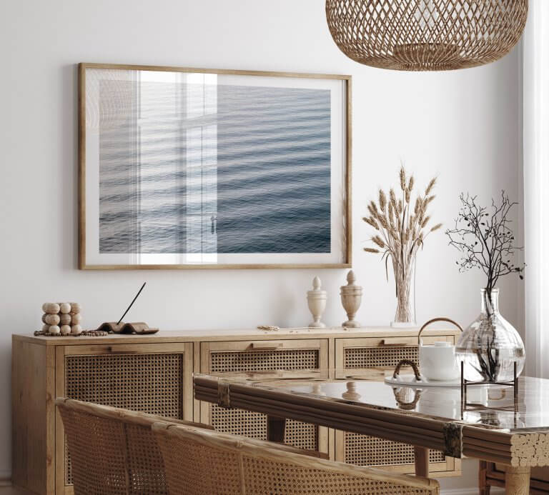 Waves - Fine art print by Cattie Coyle Photography in dining room