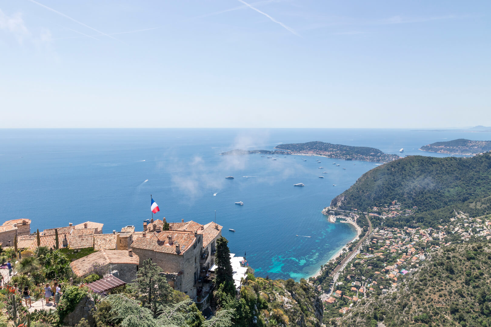 View from the Jardin Exotique d'Èze, Eze, France, by Cattie Coyle Photography. © 2019, all rights reserved.