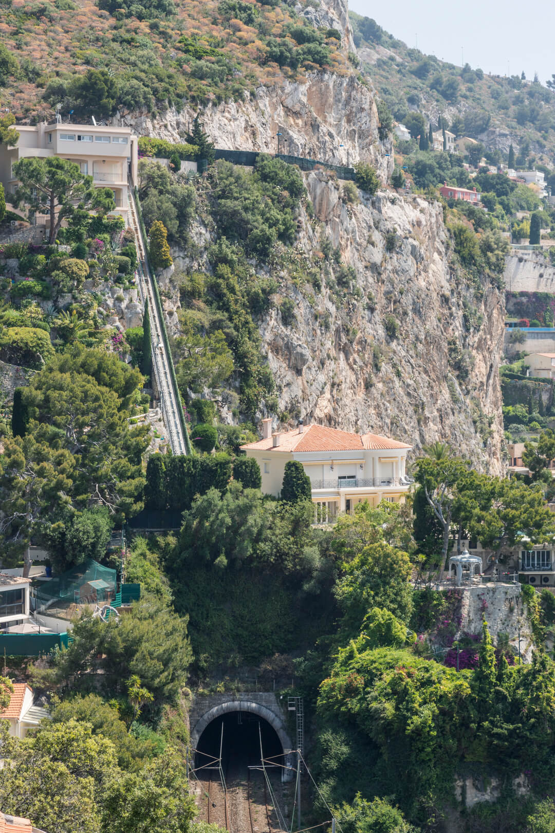 Cliffside villas in Cap d'Ail, France, by Cattie Coyle Photography. © 2019, all rights reserved.