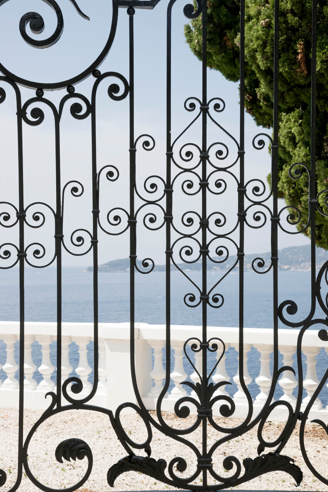Iron gate, Hotel Cap-Estel, Eze-Bord-de-Mer, France, by Cattie Coyle Photography