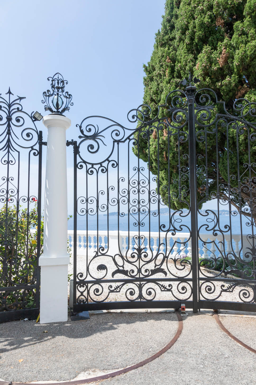 Iron gate, Hotel Cap-Estel, Eze-Bord-de-Mer, France, by Cattie Coyle Photography