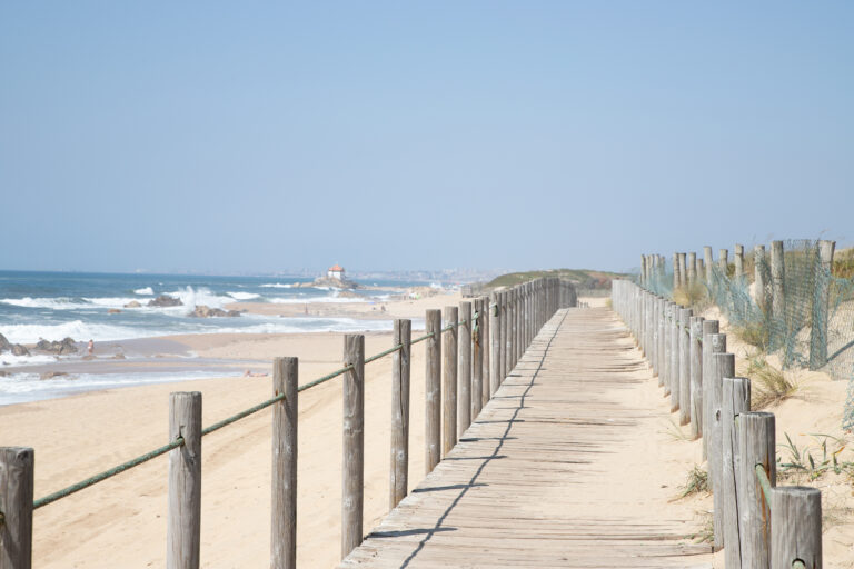 Boardwalk between Praia da Aguda and Miramar, Portugal by Cattie Coyle Photography. © 2024, all rights reserved.