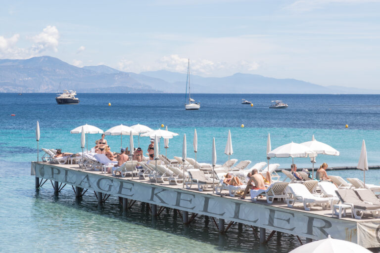 Plage Keller, Cap d'Antibes, France, by Cattie Coyle Photography. © 2019, all rights reserved.