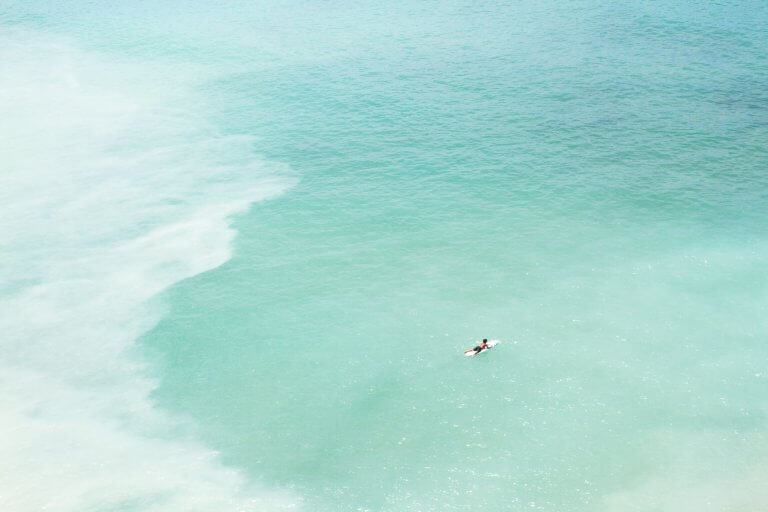 Magoito No 13 - Surfer and seafoam green ocean water art print by Cattie Coyle Photography. © 2018, all rights reserved.