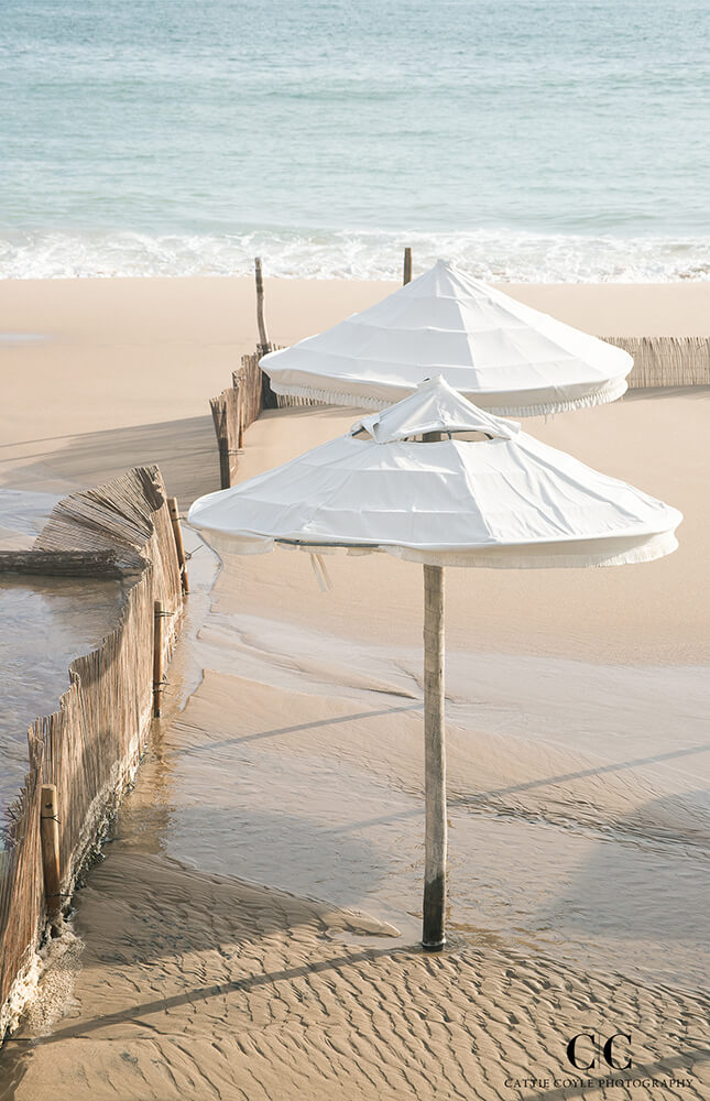 Umbrellas No 1 - Beach print by Cattie Coyle Photography - All rights reserved