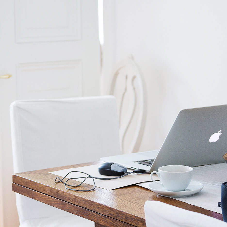 Laptop on table by Cattie Coyle Photography. © 2013. All rights reserved.