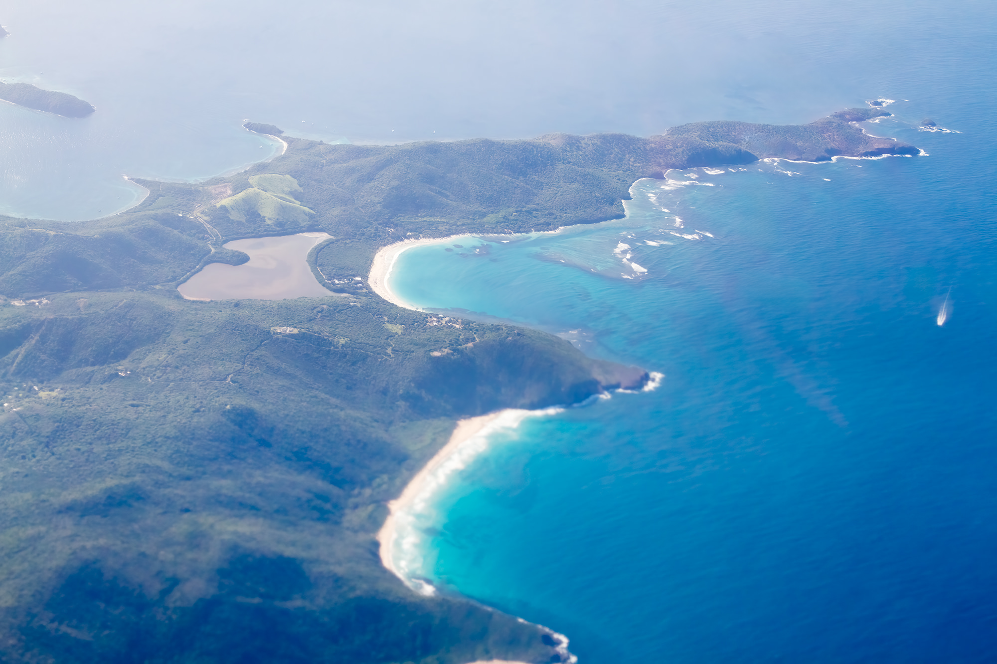 View of island from plane by Cattie Coyle Photography. © 2016. All rights reserved.